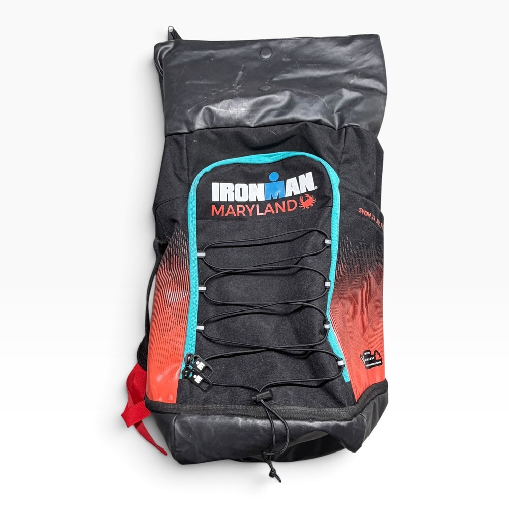 Ironman Maryland Triathlon Backpack Black Red VinFast North America Series Bag